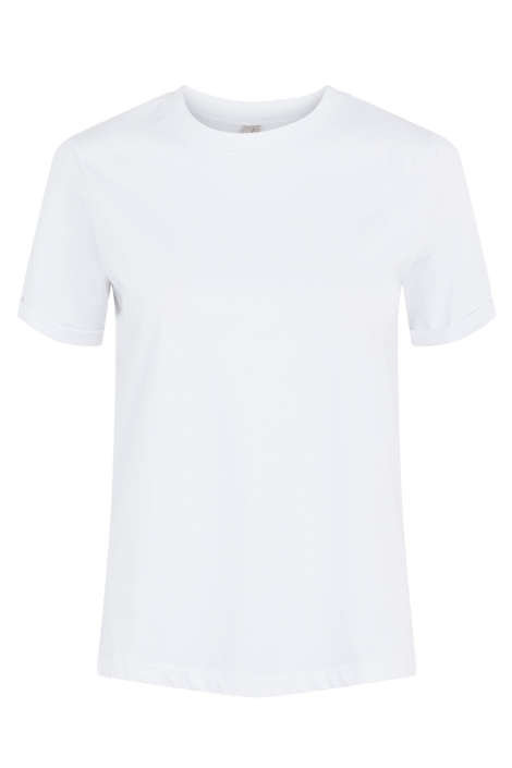 Pieces pcria ss fold up solid tee noos bc